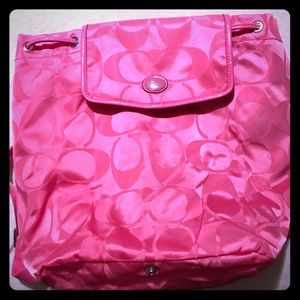Coach backpack purse